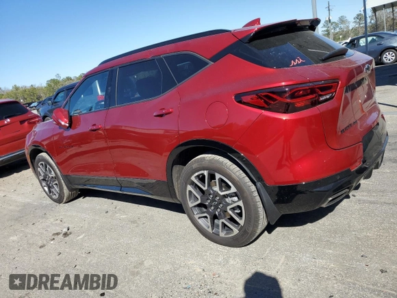 2023 Chevrolet Blazer RS with VIN 3GNKBKRS0PS234023, listed as a Copart auction lot 47880125 with 16,303 mi miles and Salvage title. Bid and sale history available at DreamBid. Image 2.