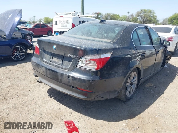 2009 BMW 5 Series 528i with VIN WBANU53529C120311, listed as a IAAI auction lot 41849245 with 112,557 mi miles and . Bid and sale history available at carsss.com. Image 4.