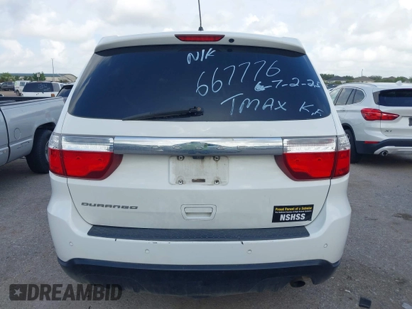 2013 Dodge Durango SXT with VIN 1C4RDHAG4DC667776, listed as a IAAI auction lot 42656299 with 204,181 mi miles and . Bid and sale history available at DreamBid. Image 16.