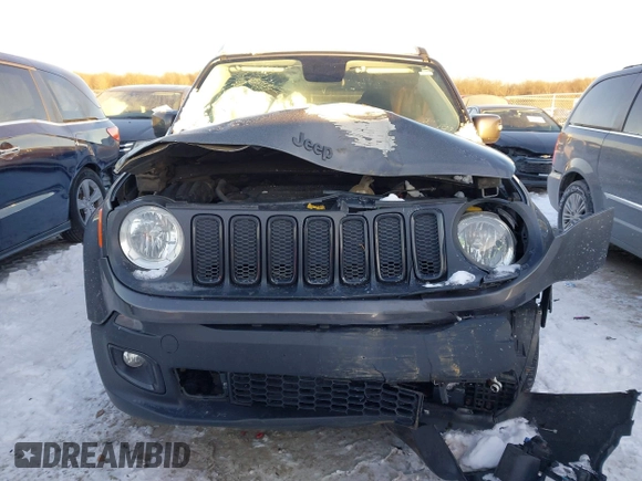 2016 Jeep Renegade Latitude with VIN ZACCJBBT6GPD80057, listed as a IAAI auction lot 41268210 with 95,618 mi miles. Bid and sale history available at carsss.com. Image 12.