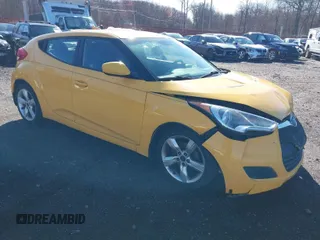 2012 Hyundai Veloster w/Black Int with VIN KMHTC6ADXCU042788, listed as a IAAI auction lot 41854662 with 90,500 mi miles. Bid and sale history available at carsss.com. Image 1.
