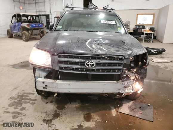 2001 Toyota Highlander with VIN JTEGF21A110027933, listed as a Copart auction lot 87670195 with 190,369 mi miles and Salvage Title. Bid and sale history available at carsss.com. Image 5.