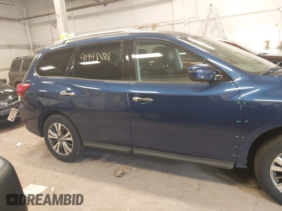 2018 Nissan Pathfinder SL with VIN 5N1DR2MM5JC654942, listed as a IAAI auction lot 41948588 with 86,490 mi miles and . Bid and sale history available at DreamBid. Image 13.