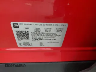 2023 Chevrolet Blazer LT с VIN 3GNKBHR40PS213886, выставлен на аукционе Copart как лот 55051435 с пробегом 45 383 миль миль и Списание • Salvage title. История ставок и продаж доступна на DreamBid. Изображение 14.