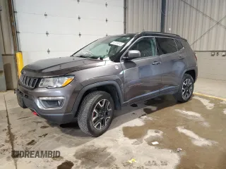 2020 Jeep Compass Trailhawk with VIN 3C4NJDDB1LT119074, listed as a Copart auction lot 60255815 with 73,906 mi miles and Salvage title. Bid and sale history available at DreamBid. Image 1.