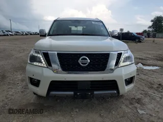 2020 Nissan Armada Platinum z VIN JN8AY2NF6L9360075, wystawiony jako Copart lot #55240645 z przebiegiem 93 505 mil mil oraz Szkoda całkowita • Salvage title. Historia ofert i sprzedaży dostępna na DreamBid. Obrazek 5.