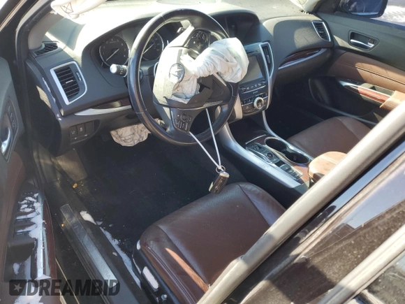 2016 Acura TLX Technology with VIN 19UUB3F57GA004598, listed as a Copart auction lot 46344685 with 144,528 mi miles and Salvage title. Bid and sale history available at DreamBid. Image 8.