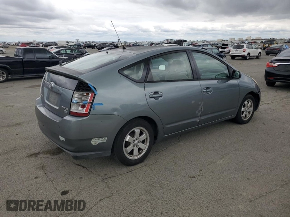 2005 Toyota Prius with VIN JTDKB20U353069286, listed as a Copart auction lot 53577345 with 187,252 mi miles and Salvage Title. Bid and sale history available at carsss.com. Image 3.