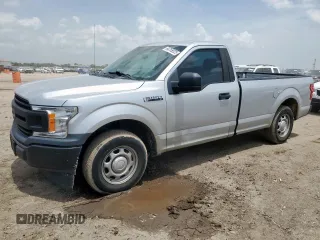 2019 Ford F-150 XL with VIN 1FTMF1CB8KKC24255, listed as a Copart auction lot 64755525 with 100,980 mi miles and Salvage title. Bid and sale history available at DreamBid. Image 1.