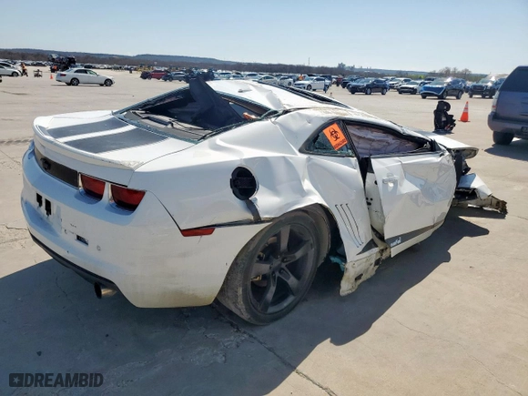 2013 Chevrolet Camaro LT with VIN 2G1FC1E33D9168343, listed as a Copart auction lot 49094855 with 0 mi miles and Clean Title. Bid and sale history available at carsss.com. Image 3.