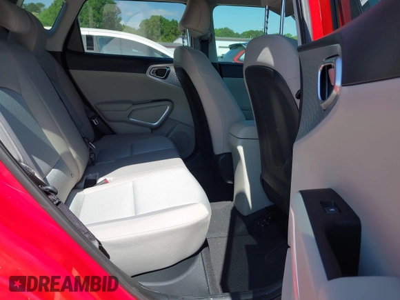 2025 Kia Soul LX with VIN KNDJ23AU3S7243779, listed as a IAAI auction lot 41990740 with 6,483 mi miles and . Bid and sale history available at DreamBid. Image 8.