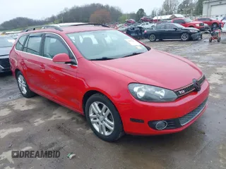 2010 Volkswagen Jetta SportWagen TDI with VIN 3VWPL7AJ8AM694387, listed as a IAAI auction lot 41955057 with 222,994 mi miles. Bid and sale history available at carsss.com. Image 1.