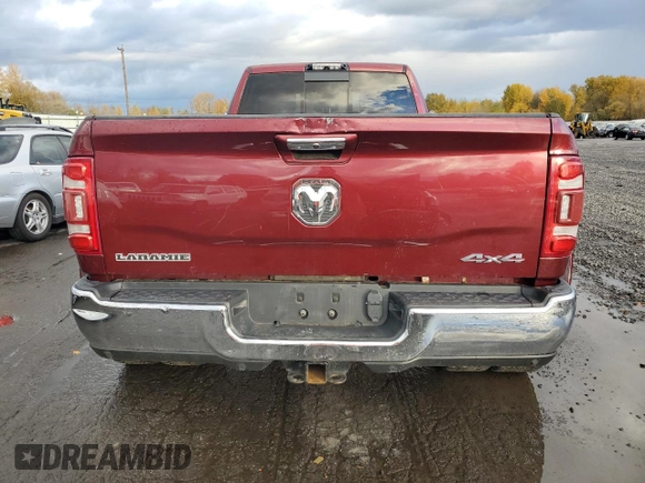 2019 Ram 3500 Laramie with VIN 3C63RRJLXKG533124, listed as a Copart auction lot 45530145 with 145,919 mi miles and Salvage Title. Bid and sale history available at carsss.com. Image 6.