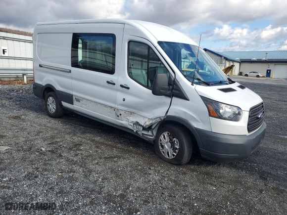 2017 Ford Transit Van with VIN 1FTYR2CM4HKA48944, listed as a Copart auction lot 82605214 with 45,906 mi miles and Salvage Title. Bid and sale history available at carsss.com. Image 4.
