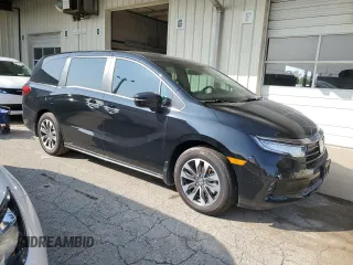 2024 Honda Odyssey EX-L with VIN 5FNRL6H64RB036234, listed as a Copart auction lot 68109994 with 106 mi miles and Salvage Title. Bid and sale history available at DreamBid. Image 4.