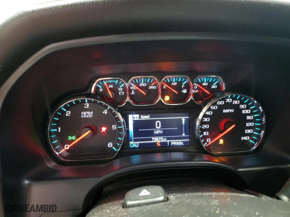 2018 Chevrolet Silverado 1500 LT with VIN 3GCUKREC2JG584577, listed as a Copart auction lot 47746515 with 73,670 mi miles and Salvage Title. Bid and sale history available at carsss.com. Image 9.