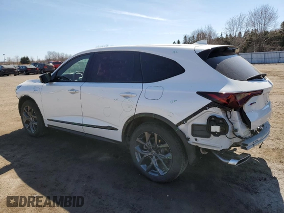 2023 Acura MDX w/A-Spec Package z VIN 5J8YE1H05PL802410, wystawiony jako Copart lot #53023675 z przebiegiem 15 366 mil mil oraz Czysty tytuł • Clean title. Historia ofert i sprzedaży dostępna na DreamBid. Obrazek 2.