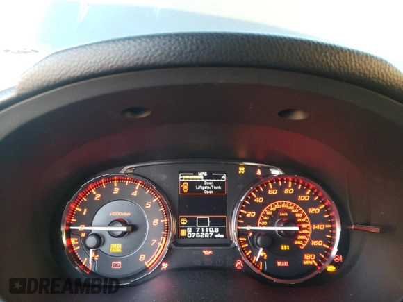 2016 Subaru WRX Limited with VIN JF1VA1J67G9812404, listed as a Copart auction lot 79106063 with 76,287 mi miles. Bid and sale history available at carsss.com. Image 9.