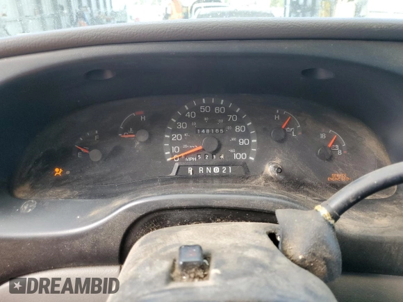 1998 Ford Econoline Cargo with VIN 1FTRE1427WHB30622, listed as a Copart auction lot 78588974 with 148,165 mi miles and Salvage Title. Bid and sale history available at DreamBid. Image 9.