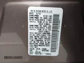2014 Nissan Murano SL with VIN JN8AZ1MU8EW414942, listed as a IAAI auction lot 41939729 with 136,957 mi miles and . Bid and sale history available at DreamBid. Image 9.