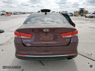 2017 Kia Optima EX with VIN 5XXGU4L36HG156960, listed as a Copart auction lot 49083875 with 108,810 mi miles and Salvage Title. Bid and sale history available at carsss.com. Image 6.