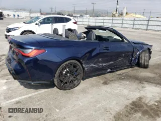 2023 BMW M4 Competition xDrive with VIN WBS33BA03PCM38205, listed as a Copart auction lot 53712114 with 0 mi miles and Salvage Title. Bid and sale history available at carsss.com. Image 3.