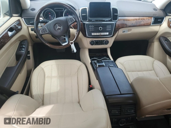2018 Mercedes-Benz GLS 450 with VIN 4JGDF6EE1JB004454, listed as a Copart auction lot 54154265 with 63,908 mi miles and Salvage Title. Bid and sale history available at DreamBid. Image 8.
