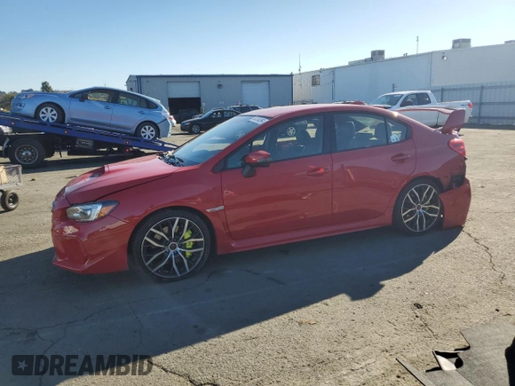 2021 Subaru WRX STI with VIN JF1VA2E63M9805896, listed as a Copart auction lot 84104264 with 68,657 mi miles and Salvage Title. Bid and sale history available at carsss.com. Image 1.