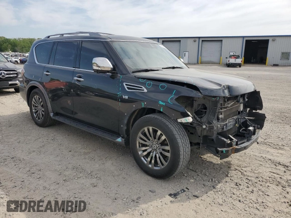2018 Nissan Armada Platinum z VIN JN8AY2NF5J9332894, wystawiony jako Copart lot #52749905 z przebiegiem 128 352 mil mil oraz Szkoda całkowita • Salvage title. Historia ofert i sprzedaży dostępna na DreamBid. Obrazek 4.