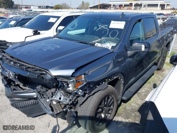 2022 GMC Sierra 1500 Limited Elevation with VIN 1GTU9CED8NZ180495, listed as a IAAI auction lot 41226272 with 20,287 mi miles. Bid and sale history available at carsss.com. Image 20.