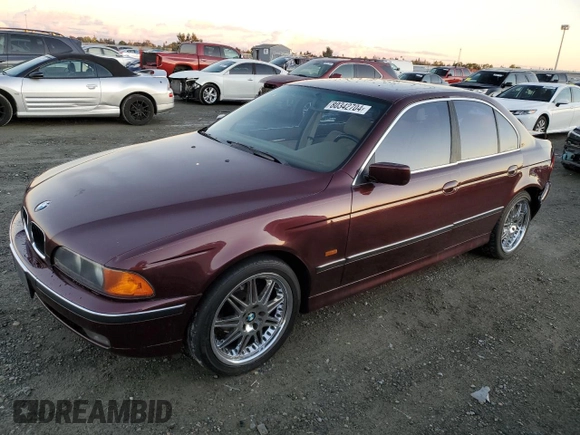 1997 BMW 5 Series 528iA with VIN WBADD6320VBW17056, listed as a Copart auction lot 80342704 with 160,709 mi miles and Salvage Title. Bid and sale history available at carsss.com. Image 1.