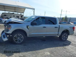2024 Ford F-150 STX with VIN 1FTEW2LP4RKD24322, listed as a IAAI auction lot 41849417 with 7,199 mi miles and . Bid and sale history available at carsss.com. Image 14.
