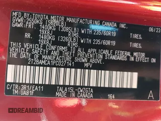 2023 Lexus RX 350 z VIN 2T2BAMCA1PC027141, wystawiony jako Copart lot #55484095 z przebiegiem 14 134 mil mil oraz Szkoda całkowita • Salvage title. Historia ofert i sprzedaży dostępna na DreamBid. Obrazek 14.