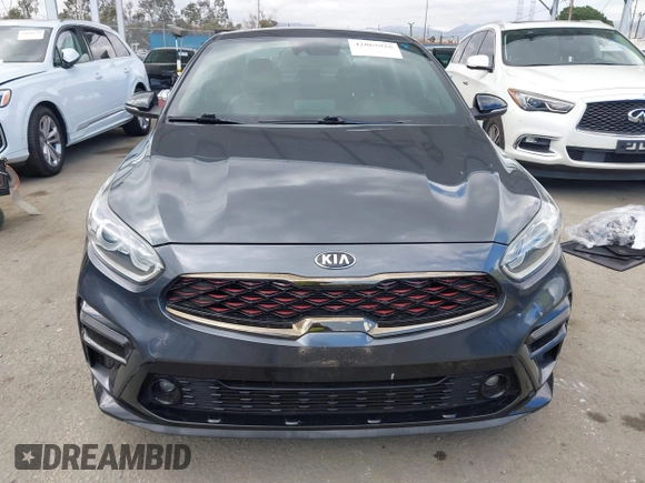 2020 Kia Forte GT-Line with VIN 3KPF34ADXLE246849, listed as a IAAI auction lot 42065956 with 37,507 mi miles. Bid and sale history available at carsss.com. Image 13.