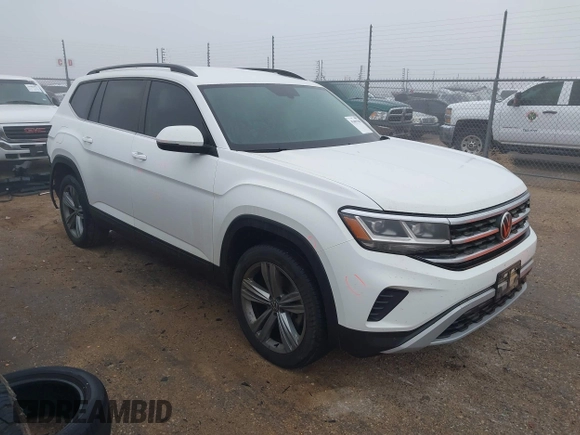 2021 Volkswagen Atlas S с VIN 1V2AP2CA1MC502776, выставлен на аукционе IAAI как лот 41481948 с пробегом 61 503 миль миль и . История ставок и продаж доступна на DreamBid. Изображение 1.