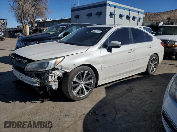 2017 Subaru Legacy Limited with VIN 4S3BNEN60H3023339, listed as a Copart auction lot 88215855 with 113,778 mi miles and Salvage Title. Bid and sale history available at carsss.com. Image 1.