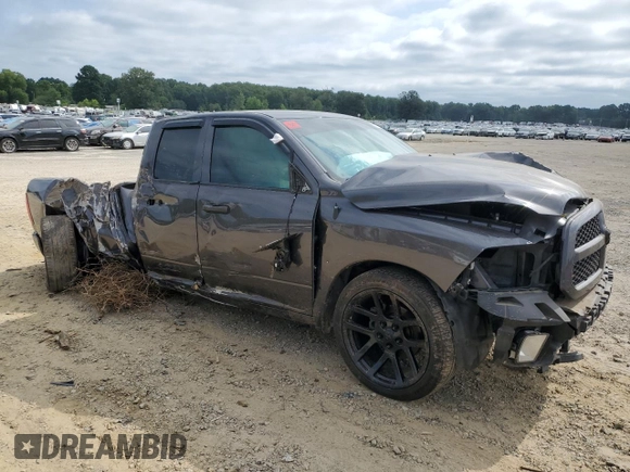 2017 Ram 1500 Express with VIN 1C6RR6FT3HS866090, listed as a Copart auction lot 65961474 with 91,814 mi miles and Salvage title. Bid and sale history available at DreamBid. Image 4.