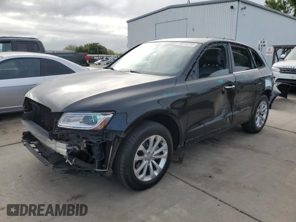 2015 Audi Q5 Premium Plus with VIN WA1LFAFP1FA124152, listed as a Copart auction lot 50618735 with 83,027 mi miles and Salvage Title. Bid and sale history available at carsss.com. Image 1.