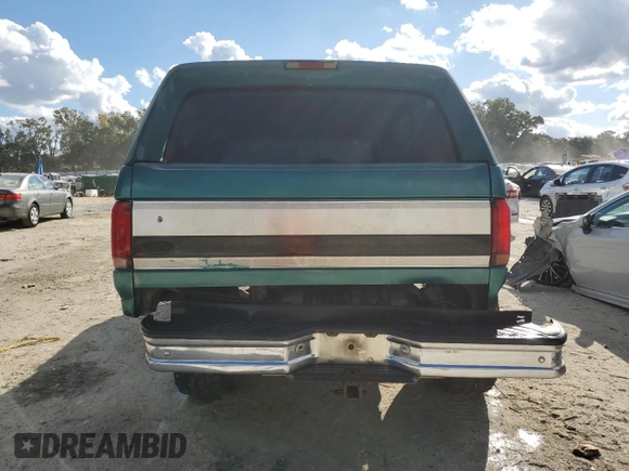 1996 Ford Bronco Custom with VIN 1FMEU15HXTLB54292, listed as a Copart auction lot 82197904 with Not Provided miles and Non Repairable. Bid and sale history available at DreamBid. Image 6.