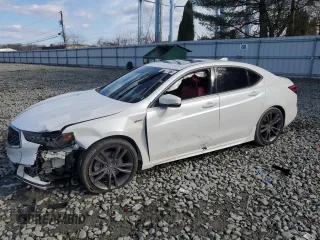 2019 Acura TLX w/A-Spec Pkg with VIN 19UUB2F6XKA003764, listed as a Copart auction lot 44175755 with 78,175 mi miles and Salvage Title. Bid and sale history available at carsss.com. Image 1.