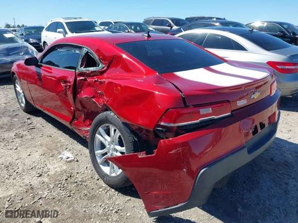 2014 Chevrolet Camaro LS with VIN 2G1FA1E31E9204148, listed as a IAAI auction lot 41822332 with 148,677 mi miles. Bid and sale history available at carsss.com. Image 3.