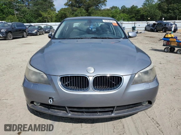 2005 BMW 5 Series 530i with VIN WBANA73555CR60078, listed as a Copart auction lot 61430145 with 87,725 mi miles and Clean title. Bid and sale history available at DreamBid. Image 5.