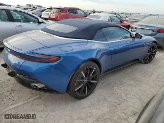 2022 Aston Martin DB11 with VIN SCFRMFCWXNGM11257, listed as a Copart auction lot 75162314 with 0 mi miles and Salvage Title. Bid and sale history available at carsss.com. Image 3.