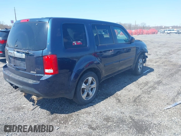 2012 Honda Pilot EX-L with VIN 5FNYF4H55CB049953, listed as a IAAI auction lot 41936397 with 125,726 mi miles and . Bid and sale history available at DreamBid. Image 4.