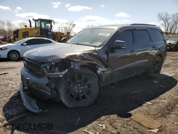 2017 Dodge Durango GT with VIN 1C4RDJDG8HC871246, listed as a Copart auction lot 52215345 with 86,570 mi miles and Salvage title. Bid and sale history available at DreamBid. Image 1.
