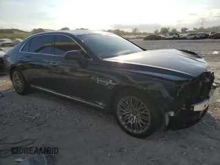 2022 Genesis G90 3.3T Premium with VIN KMTF34PA3NU096425, listed as a Copart auction lot 44534365 with 33,089 mi miles and Salvage Title. Bid and sale history available at carsss.com. Image 4.