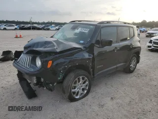 2018 Jeep Renegade Latitude z VIN ZACCJBBB0JPG75752, wystawiony jako Copart lot #55254665 z przebiegiem 57 727 mil mil oraz Szkoda całkowita • Salvage title. Historia ofert i sprzedaży dostępna na DreamBid. Obrazek 1.