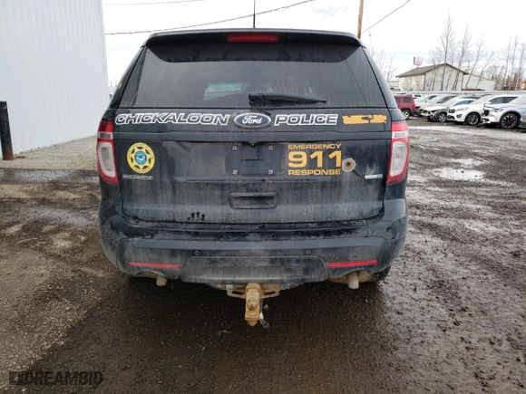 2014 Ford Utility Police Interceptor with VIN 1FM5K8ARXEGA33402, listed as a Copart auction lot 85739054 with 0 mi miles and Salvage Title. Bid and sale history available at carsss.com. Image 6.