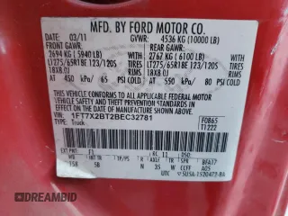 2011 Ford F-250 XL with VIN 1FT7X2BT2BEC32781, listed as a Copart auction lot 42215145 with Not Provided miles and Salvage Title. Bid and sale history available at DreamBid. Image 13.
