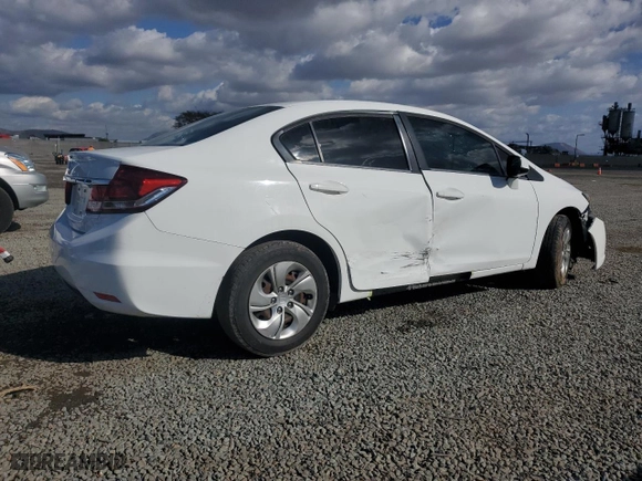2015 Honda Civic Sedan LX with VIN 19XFB2F56FE238938, listed as a Copart auction lot 47829465 with 41,228 mi miles and Salvage Title. Bid and sale history available at carsss.com. Image 3.